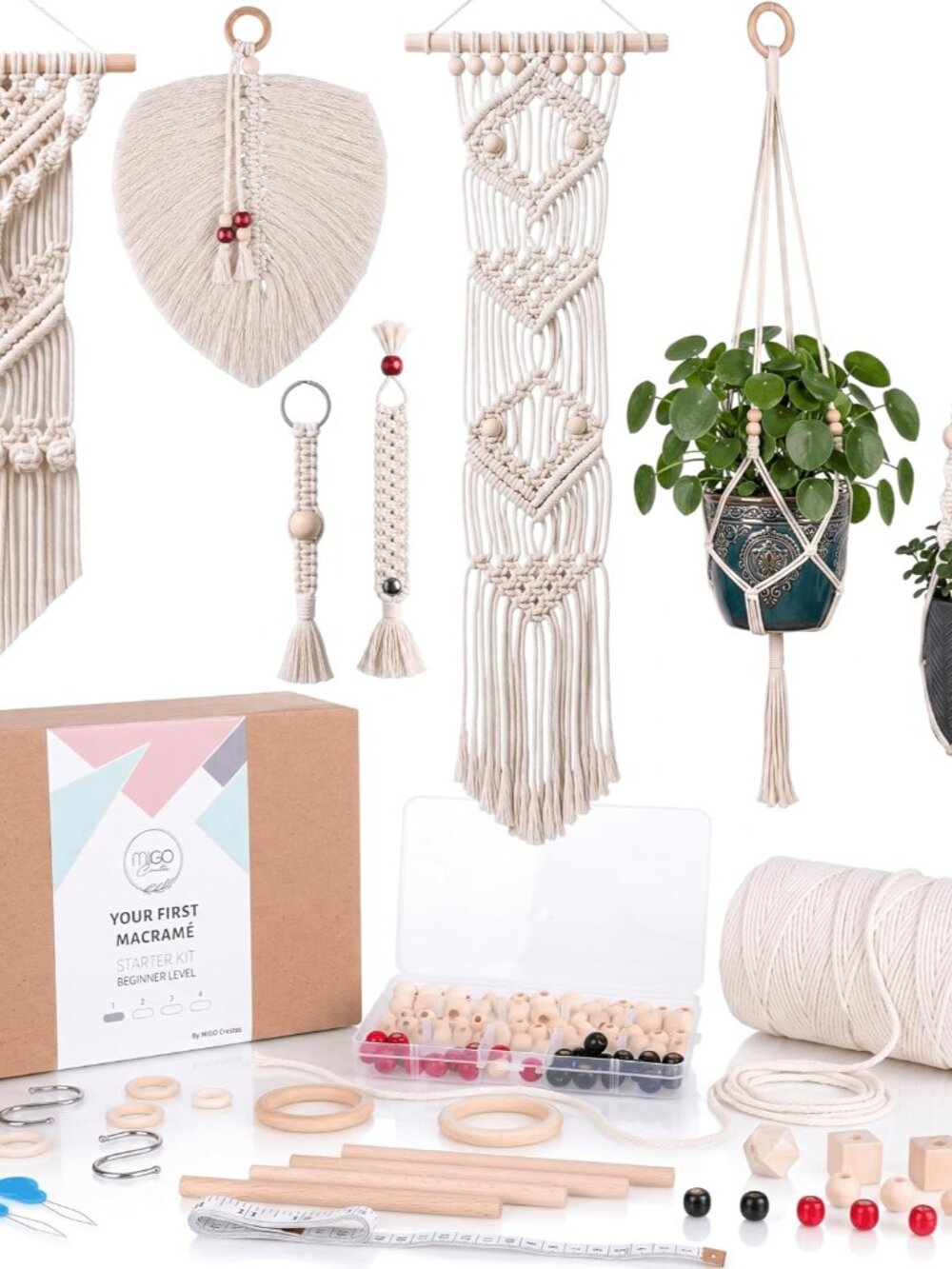 Macrame Kits for Adults Beginners with 126 Macrame Supplies and 7 Projects E-Boo